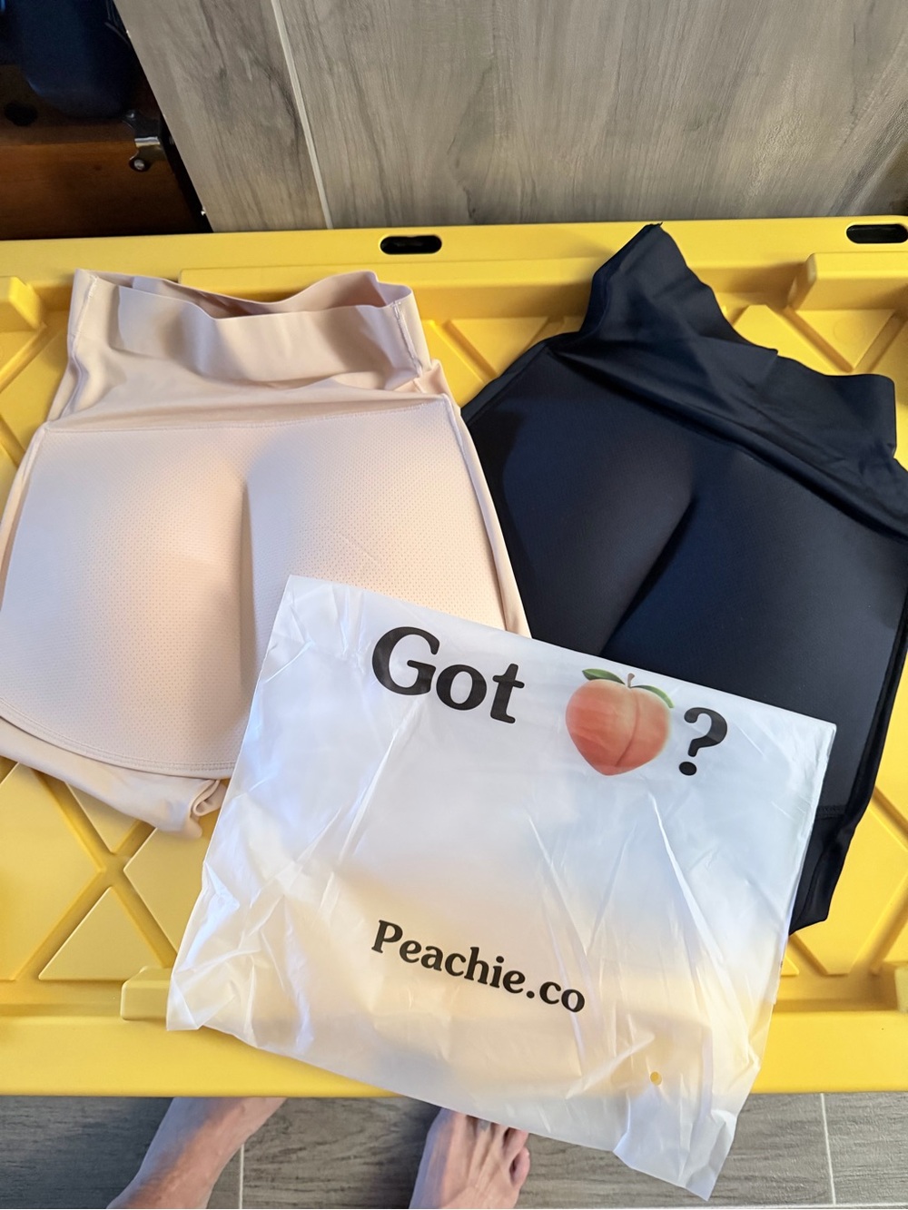 NEW Peachie’s  High-Waist Shaping Pants - Black & beige